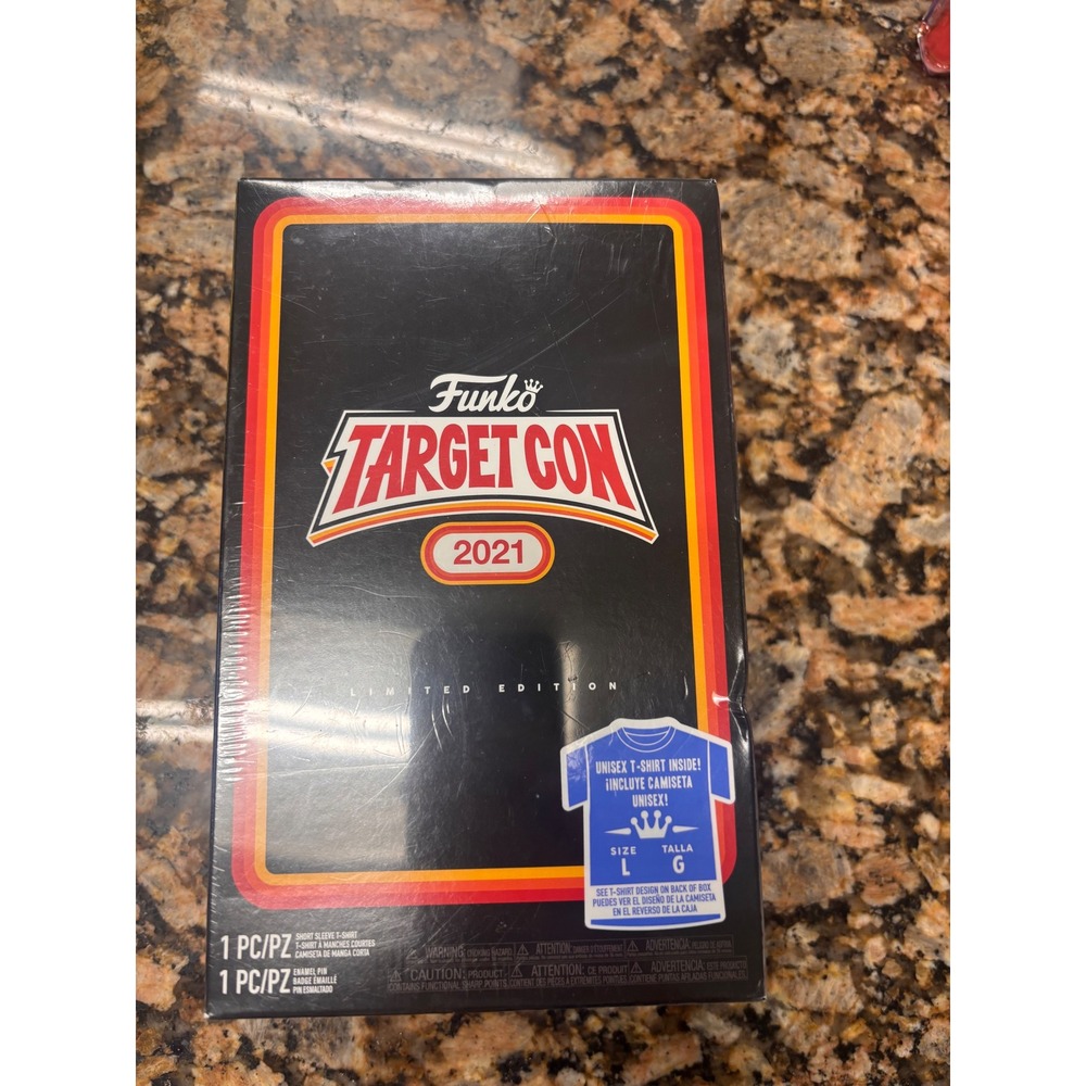Funko Target Con 2021 Limited Edition T Shirt And Enamel Pin Set Size‎ L
